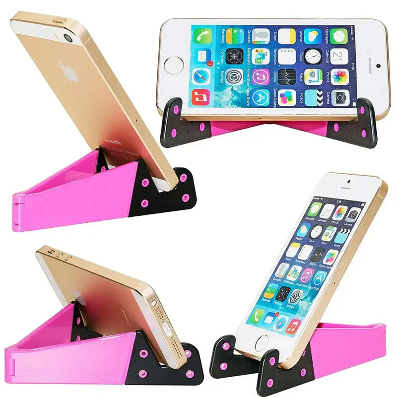 Colorful XMXCZKJ Universal Mobile Phone Holder Stand with pink and black components