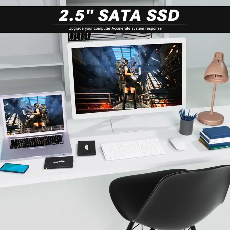 2.5-inch SATA SSD enhancing desktop computing performance with QLC NAND Flash type technology