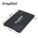 Solid-state drive XrayDisk SATA III Nand Flash with cooling fin dimensions displayed
