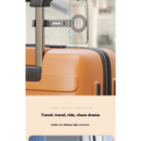 Orange hardshell suitcase with YANGGLOB Universal Magnetic Holder from Mainland China