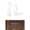 Technical diagram and product photo of YANGGLOB Universal Magnetic Holder from Mainland China