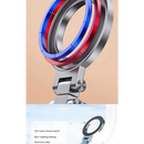 Circular magnetic ring in red and blue on a pivoting stand, YANGGLOB Universal Magnetic Holder from Mainland China