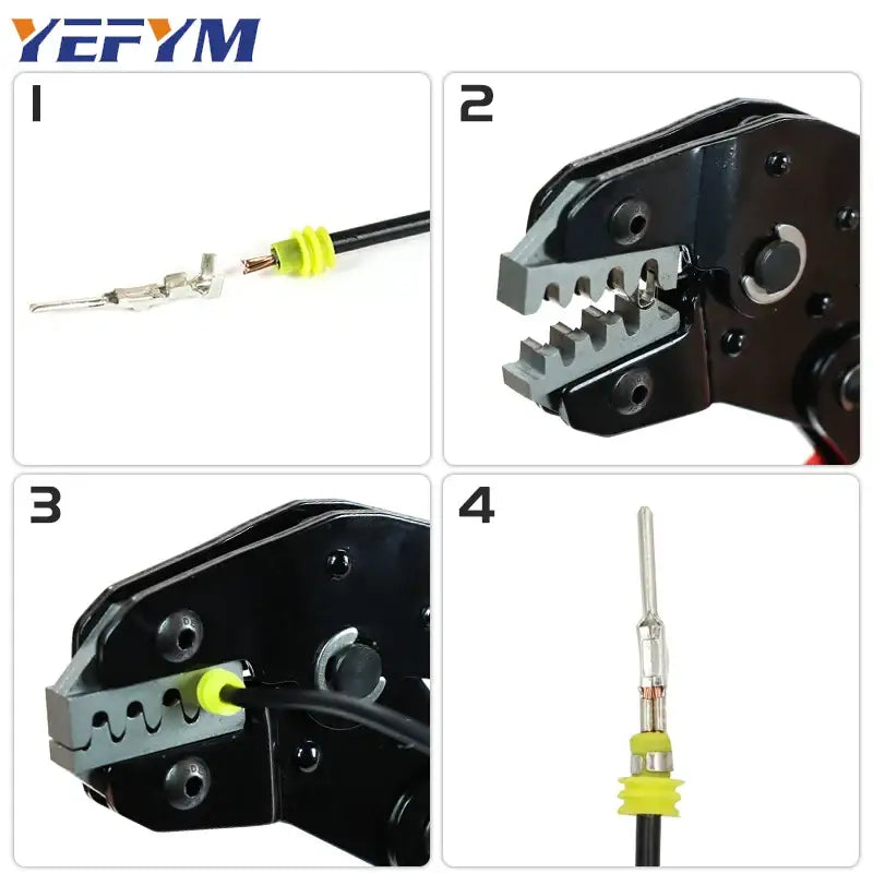 Crimping tool for electrical connectors with instructions, YEFYM SN-11BO Mainland China DIY Supplies