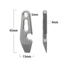 Multifunctional Titanium Steel Semi tool with blade, bottle opener, and carabiner from Mainland China Material