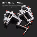 Mini bench vise made of alloy with extended clamp for YINLONGDAO 35mm Aluminium projects