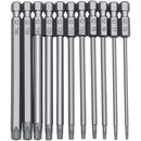 Set of long, silver-colored screwdriver bits with hexagonal tips from YiSu CuiGuang Multifunctional