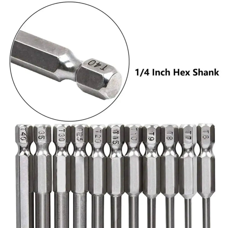 Set of hex shank screwdriver bits from YiSu CuiGuang Multifunctional Screwdriver Set