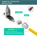 Ethernet cable connector assembly kit components labeled for ZoeRax Max Cat6A cables