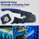 RJ45 EZ Pass Through Crimping Tool from ZoeRax WXQ-288 Cable Crimper for network cables