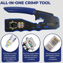 ZoeRax WXQ-288 Cable Crimper with blue handle for versatile network cable crimping
