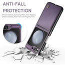 Purple Zou Yuan Yuan smartphone case with flip cover and anti-fall protection features