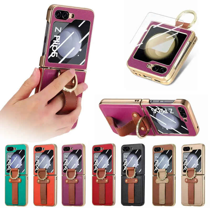 Smartphone case with mirror and ring holder in colors, Zou Yuan Yuan for Samsung