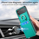Teal Zou Yuan Yuan Plain Wallet Case for Samsung with magnetic attachment and card slot